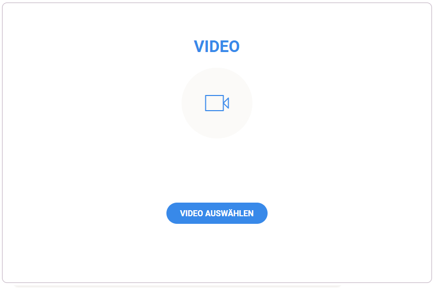 Video hochladen